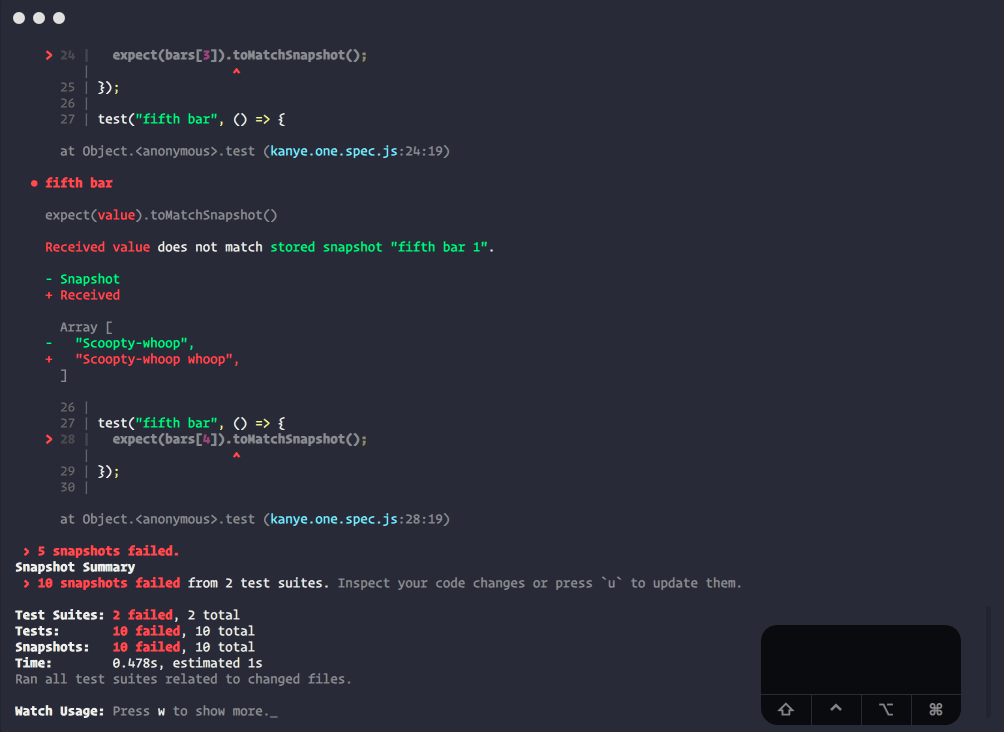 Interaktiver Snapshot-Modus in Aktion