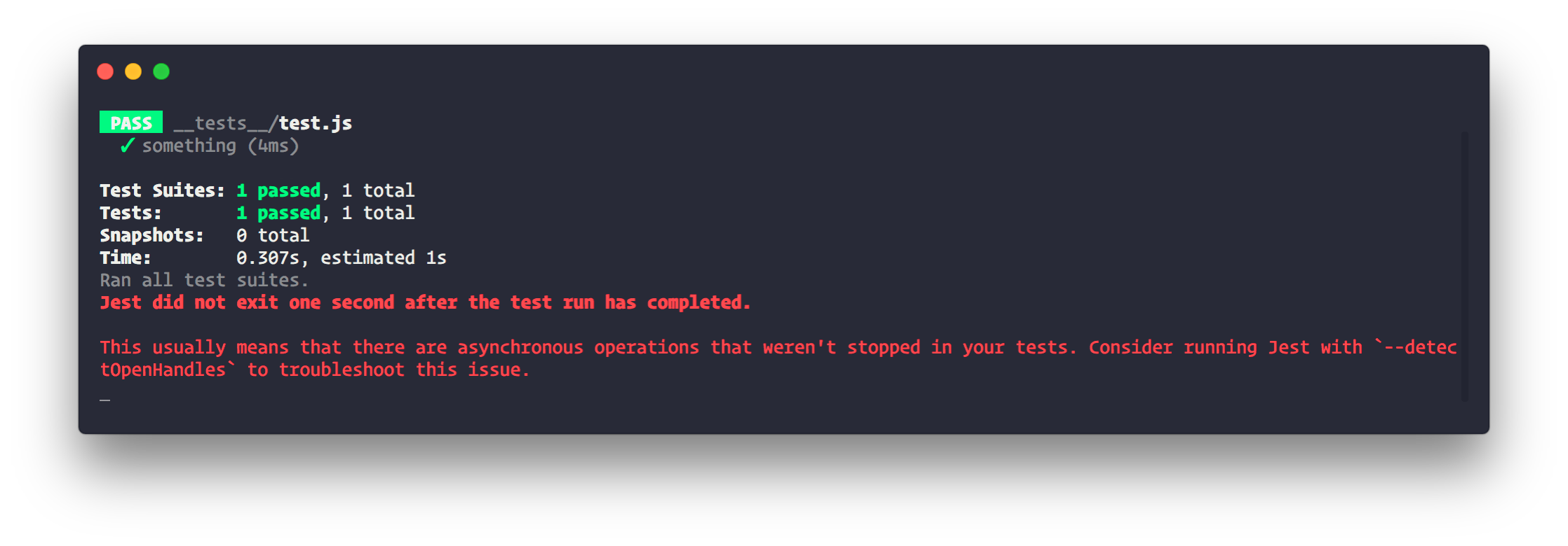 Detectando tests bloqueados