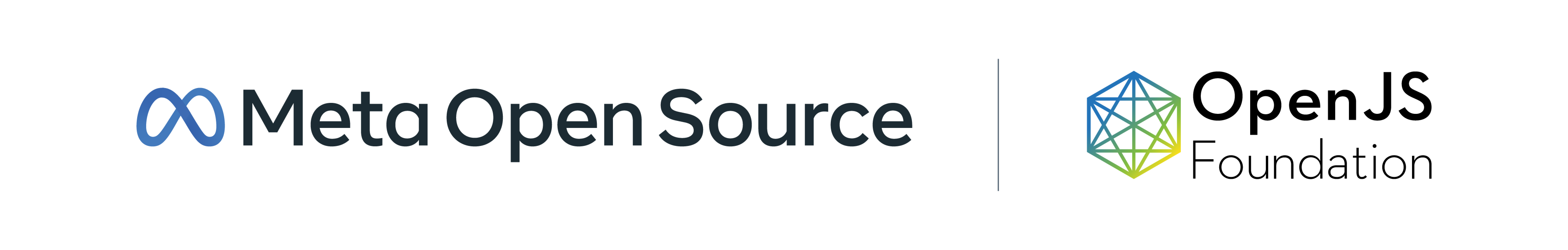 Meta Open SourceとOpenJS Foundationのバナー画像