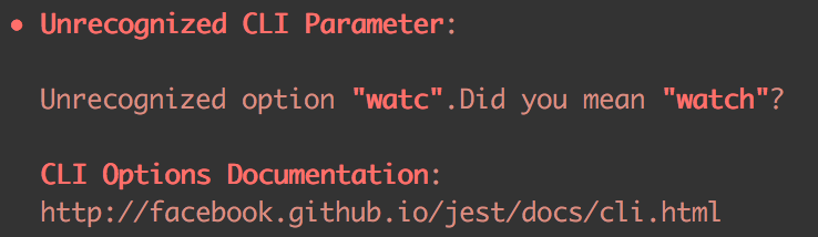 命令行错误提示